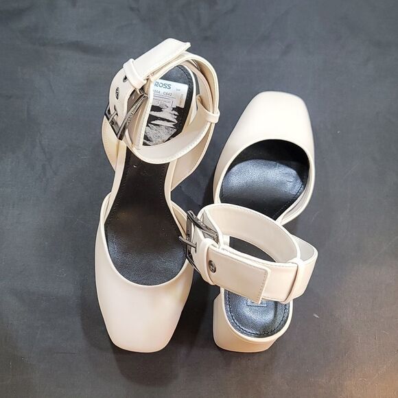 BRAND NEW DKNY BRIELLA LEATHER PLATFORM ANKLE WRAP PUMPS - Picture 5 of 16